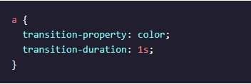Two aspects of the CSS transition-property property