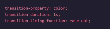 Three aspects of the CSS transition-property color