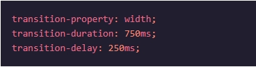 An example of using CSS transition-delay property